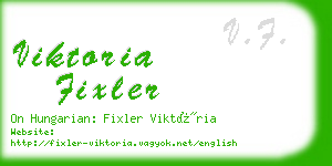 viktoria fixler business card